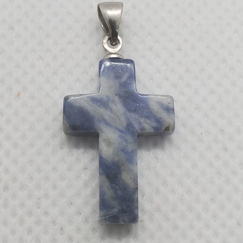 Sodalite Stonecross Pendant